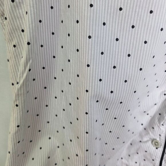 Victoria’s Secret White Polka Dot Cotton Pajama Top Size XL - Picture 6 of 8